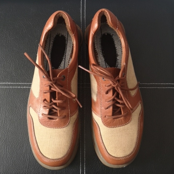 Men's Rockport Walking Shoe Size 9M Two-Tone Brown - Picture 1 of 9
